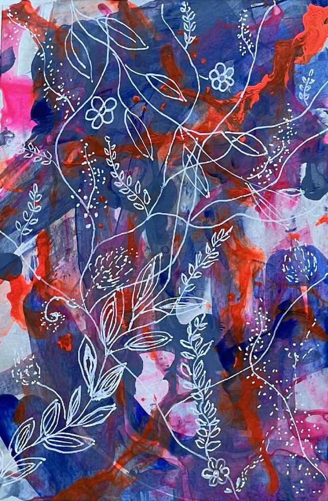 Bright abstract - Mona Barbu Art