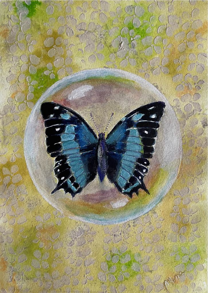 Bubbly Butterfly - Mona Barbu Art