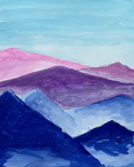 Cubic mountains - Mona Barbu Art