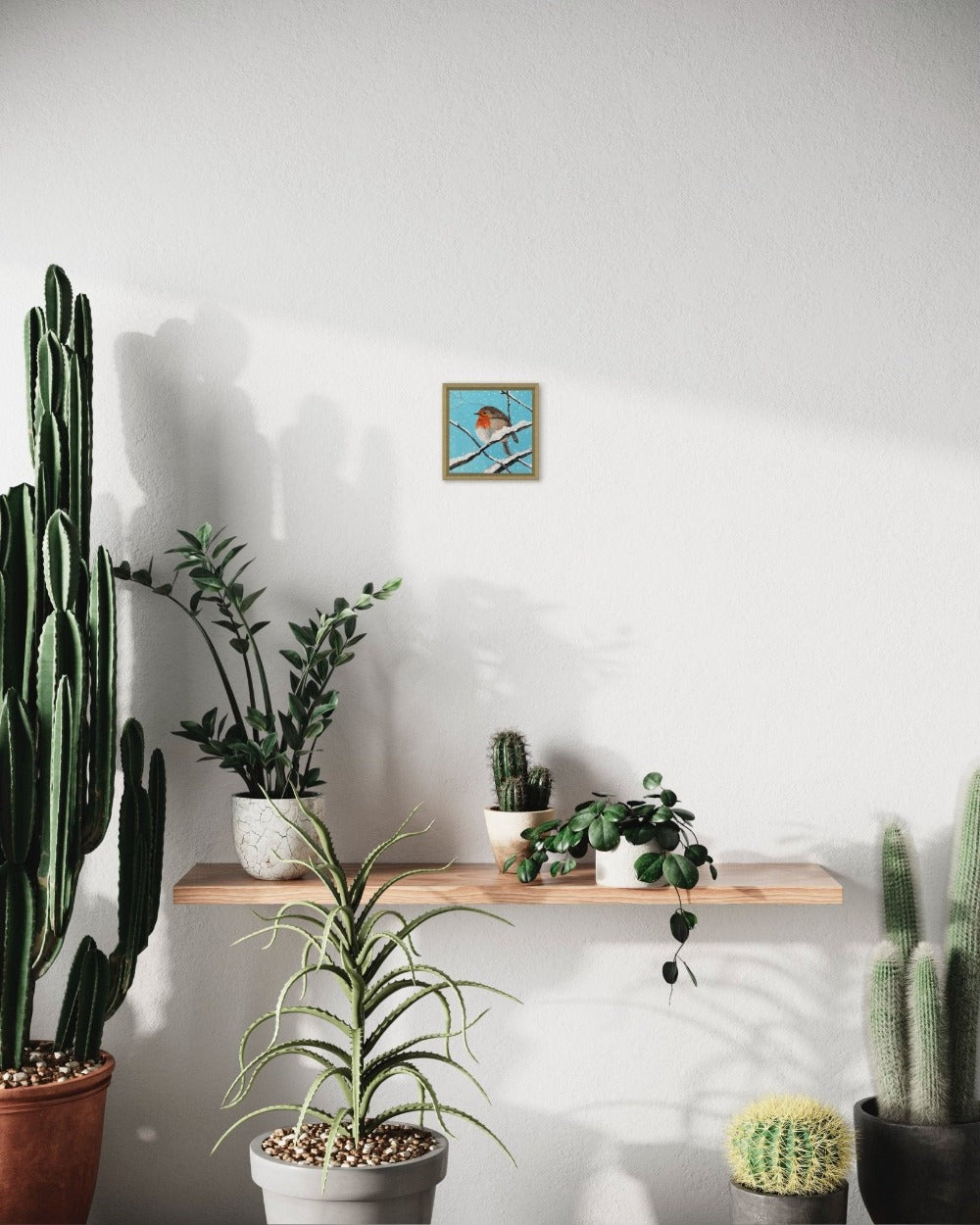 Winter Robin - Mona Barbu Art