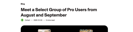 Featured in the Cohart Pro Spotlight! ✨