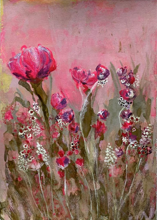 Romantic flowers - Mona Barbu Art
